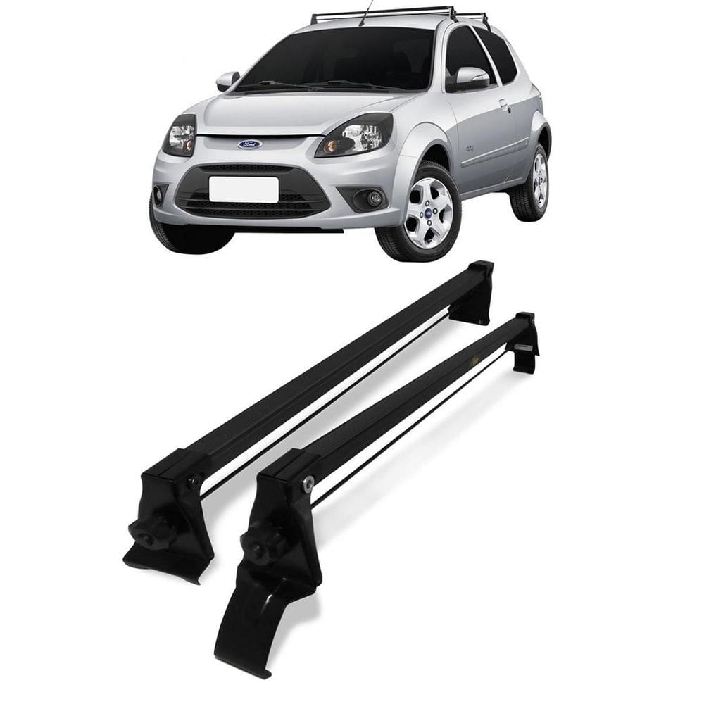 Rack bagageiro aço de teto ford ka 2008 até 2013 vhip