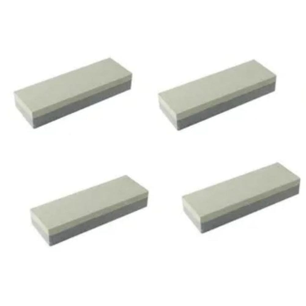 Kit 4 pedra de afiar amolar faca dupla face 150 mm top