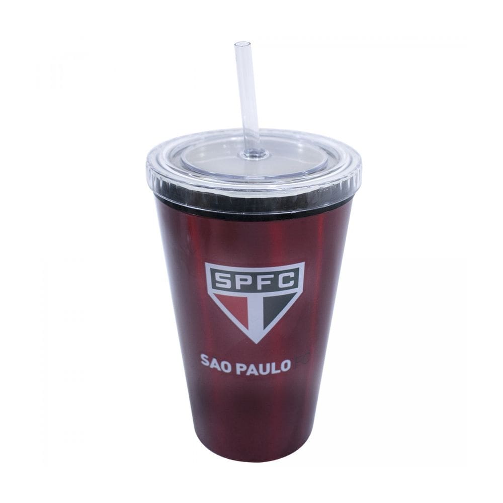 Copo plástico canudo 500 ml - são paulo