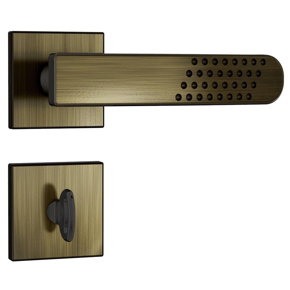 Fechadura Stam 803/21 Roseta Quadrada Antique G Rq1