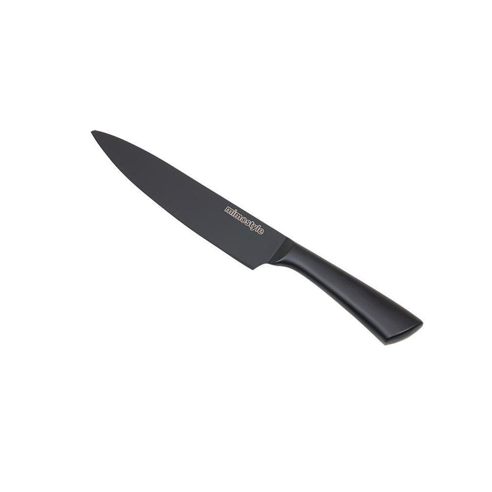 Faca chefe inox premium black 8 mimo style ac21054