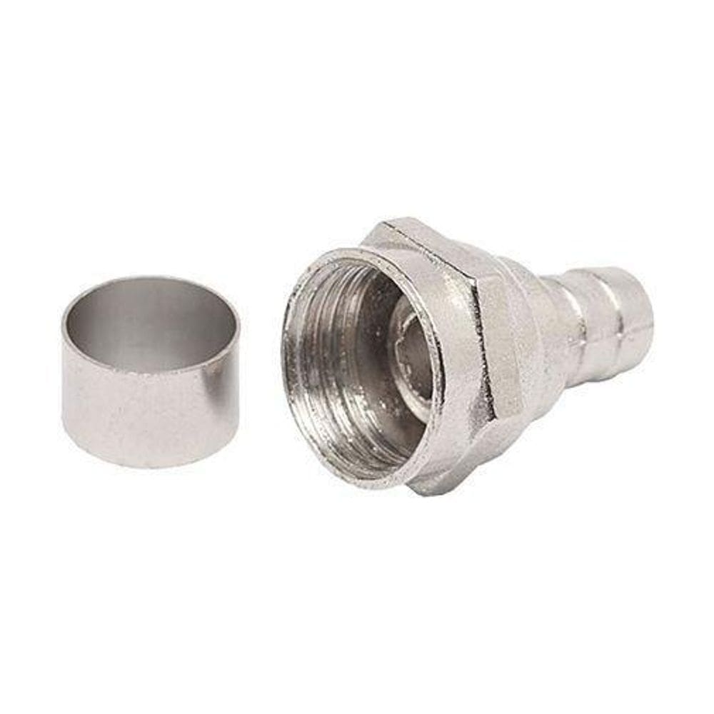Conector rg59 de anilha pacote com 100 peças