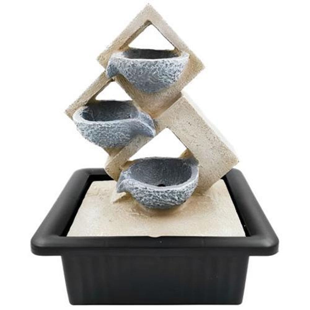 Fonte Decorativa Cascata 01 Led Branco Bivolt 21X17X25 Cm