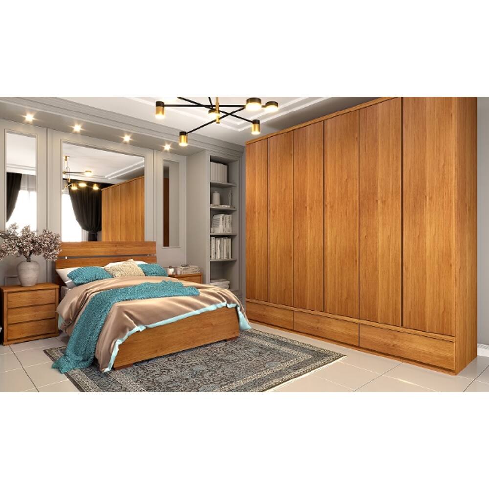 Guarda Roupa Casal 6 Portas Stillus Tcil Móveis - Cinamomo