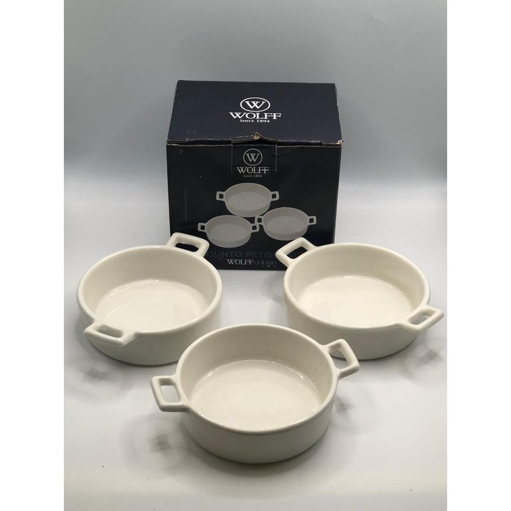 JOGO 3 PETISQUEIRAS PORCELANA 12x9x3cm-WOLFF