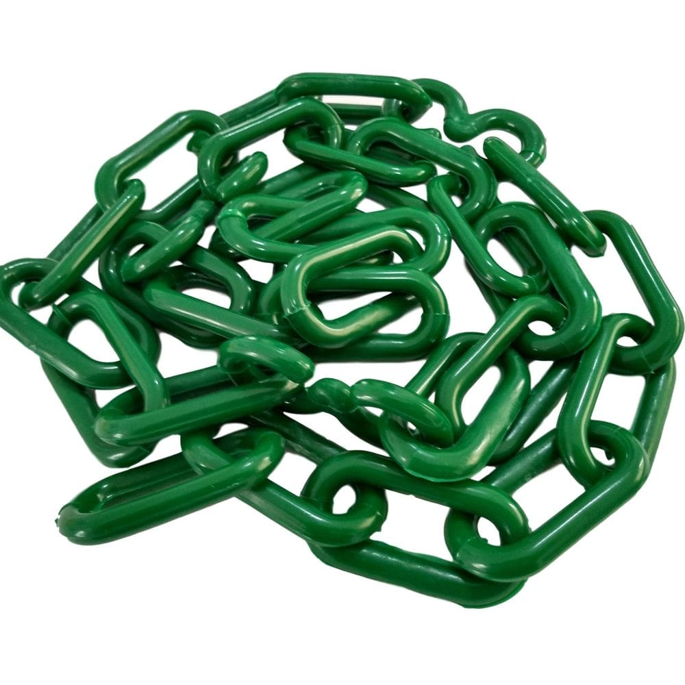Corrente plastica chuva isolamento 12 mt tamanho g verde