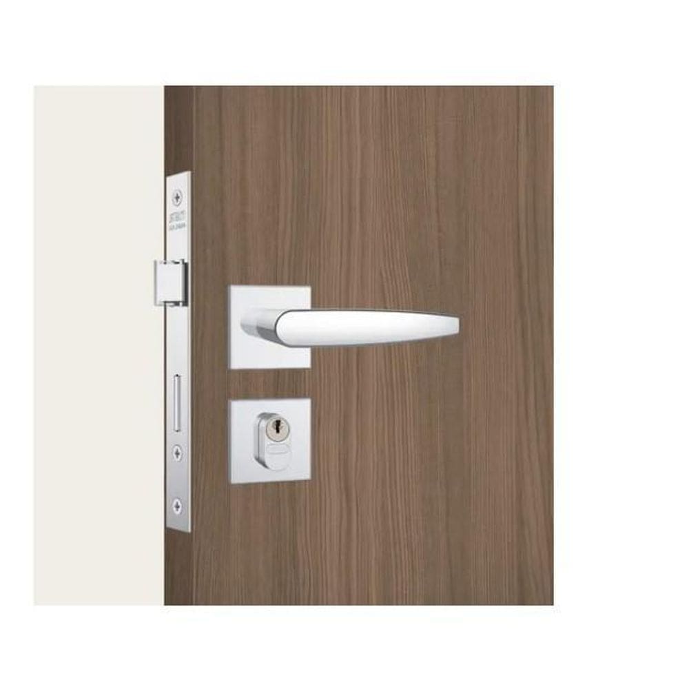 Fechadura Stam 803/33 Externa Roseta Quadrada Rq1 Inox G