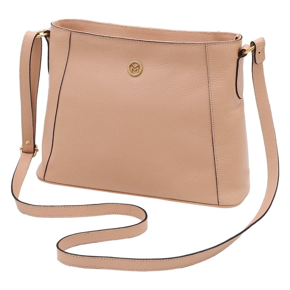 Bolsa Feminina Transversal De Couro Bovino Mariart Jasmim