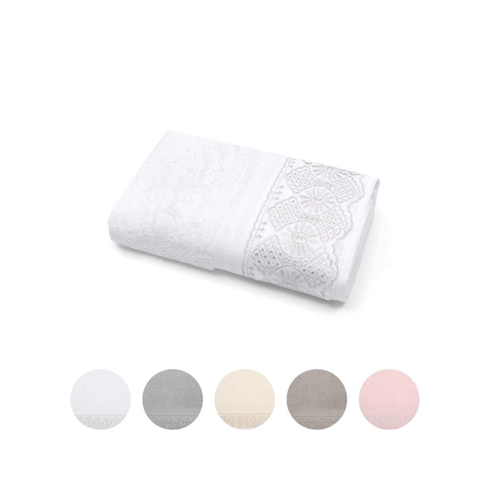 Toalha de Banho Buettner Renda 81x150 Algodão Egípcio Roma