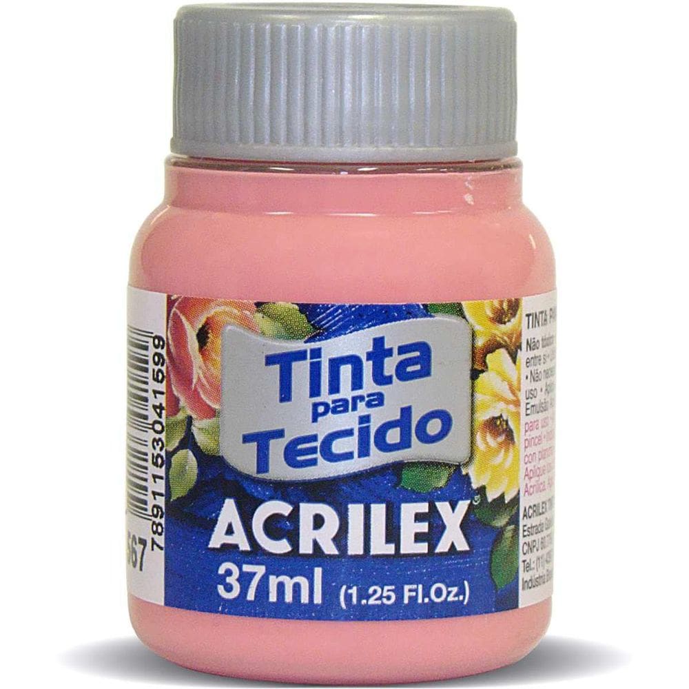 Tinta Tecido Fosca 037Ml Rosa Cha