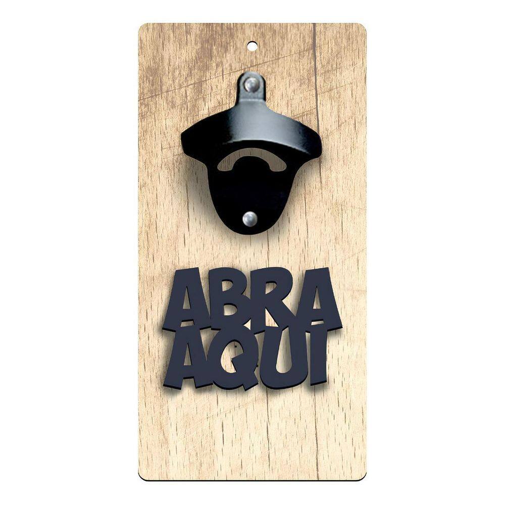 Abridor Garrafa Decorativo Parede Mdf Cerveja Tampinha