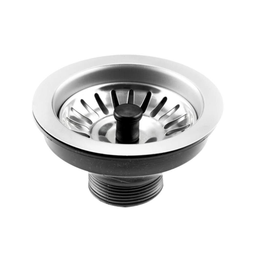 Válvula Inox Extra-Brilho Tipo Americana 4.1/2\" c/Pino Plástico Preto