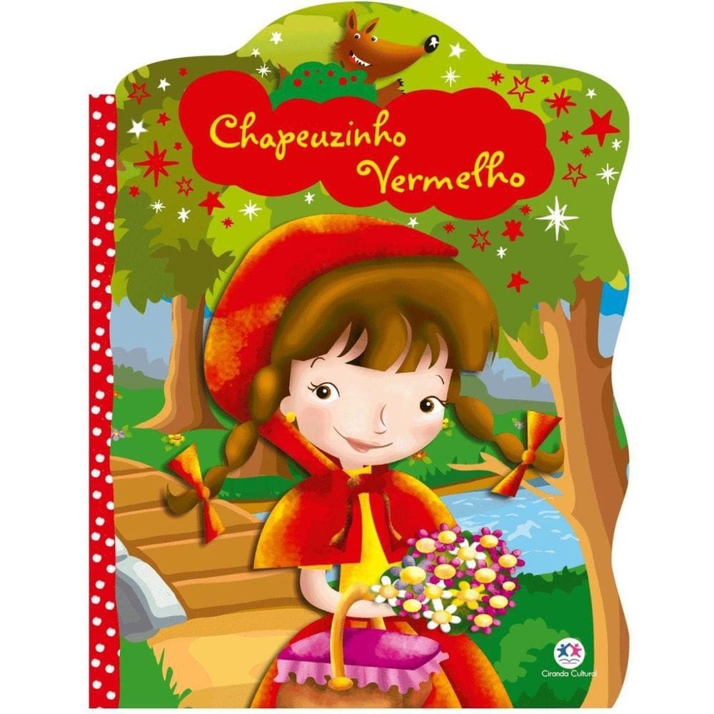 Livro infantil colorir chapéuzinho vermelho recortado
