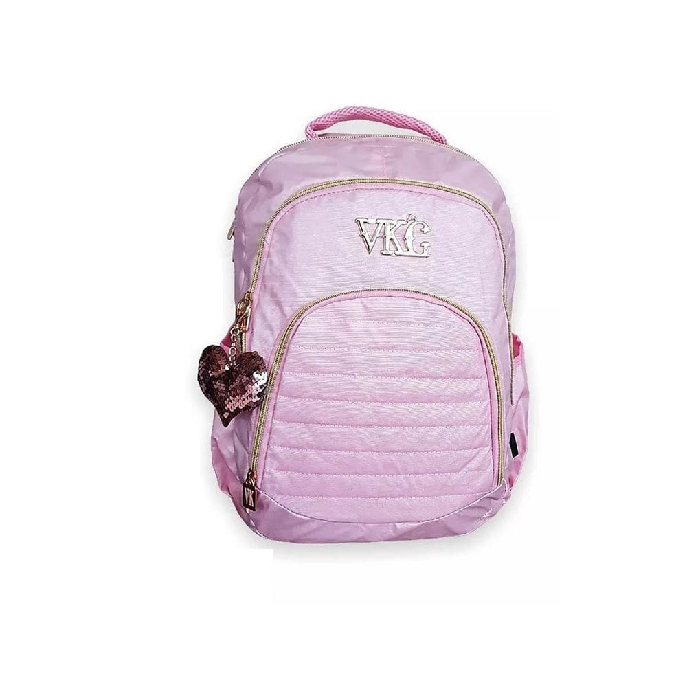 Mochila Escolar Feminina Juvenil Notebook M3986 Vkg Rosa
