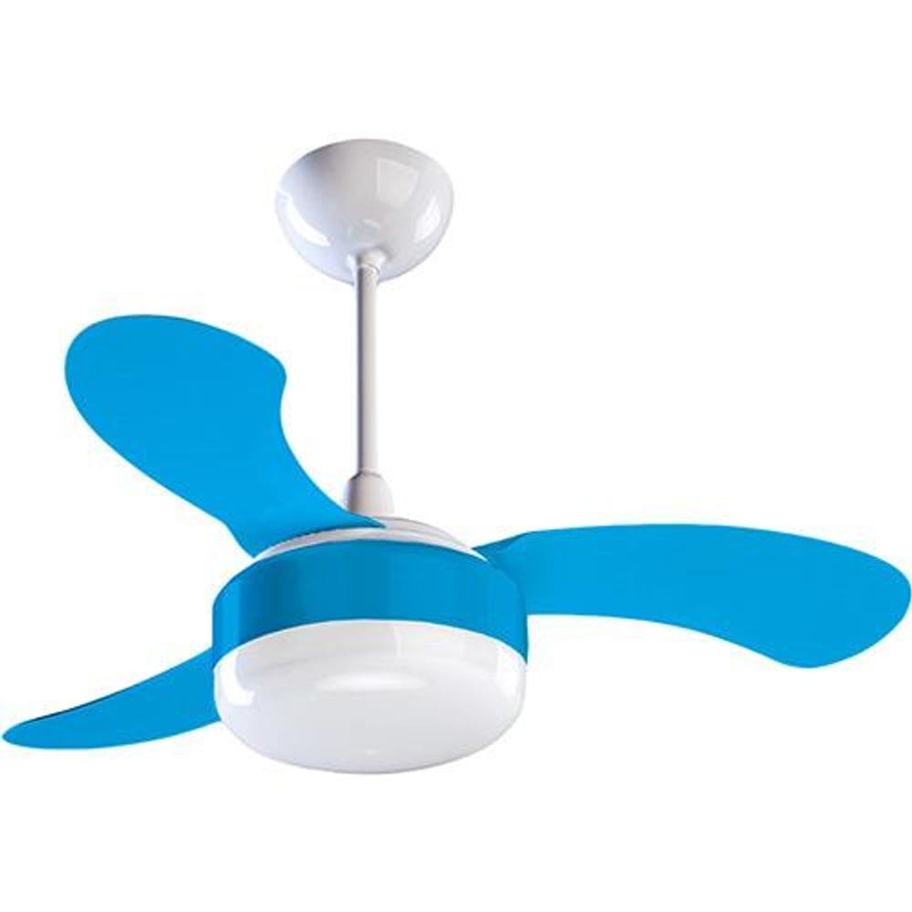 Ventilador De Teto Ventisol Petit Br Azul 3 Velocidades