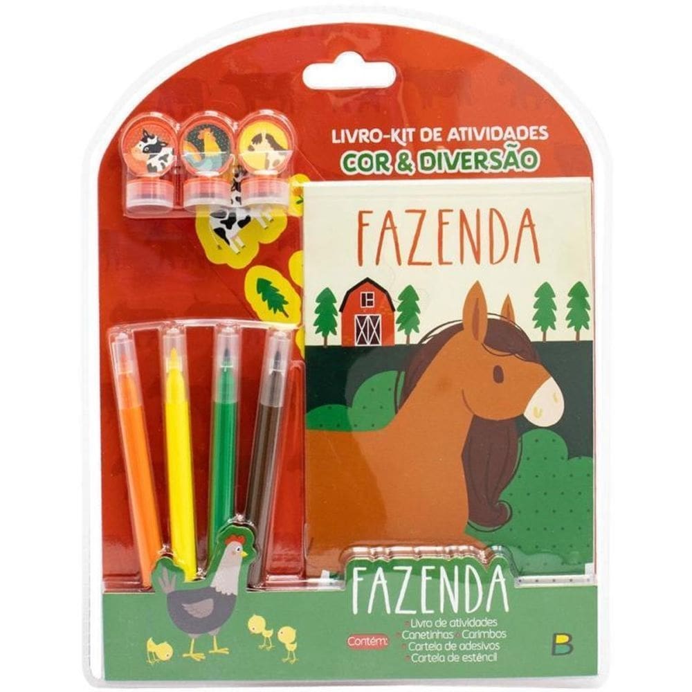 Livro Kit De Atividades Fazenda