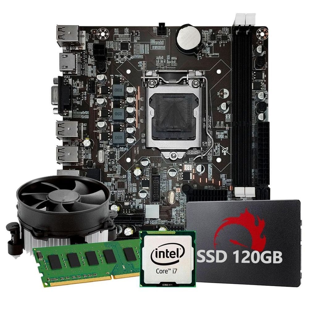 Kit Upgrade Intel Core I7 2 Geração, 4Gb Ram, Ssd 120Gb,