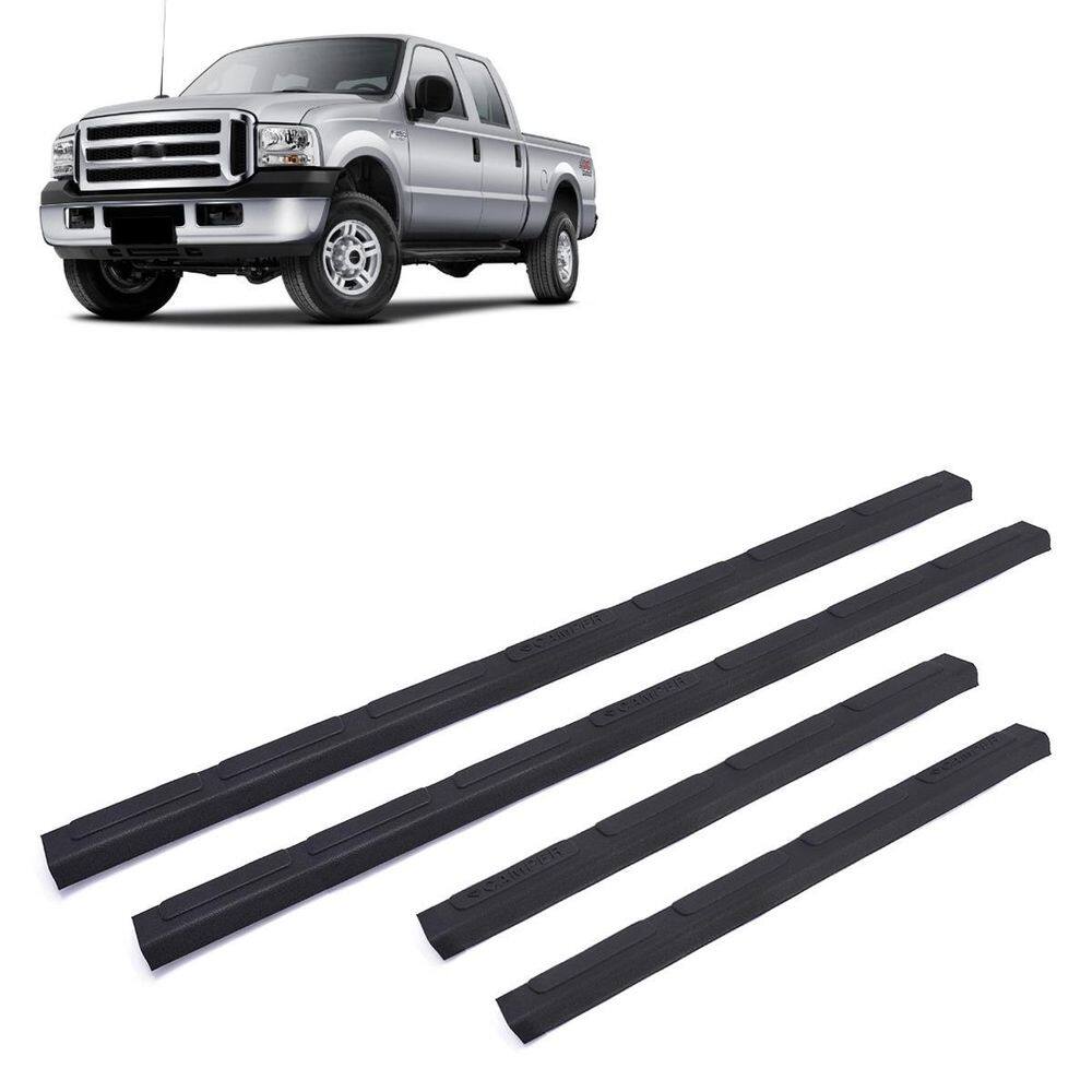 Soleira porta plástico injetado preto f250 dupla