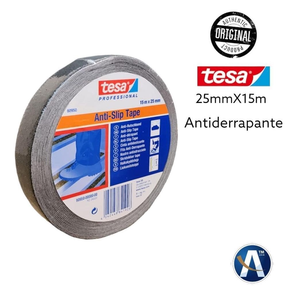 Fita Antiderrapante 60950 Preta 25Mmx15M Tesa