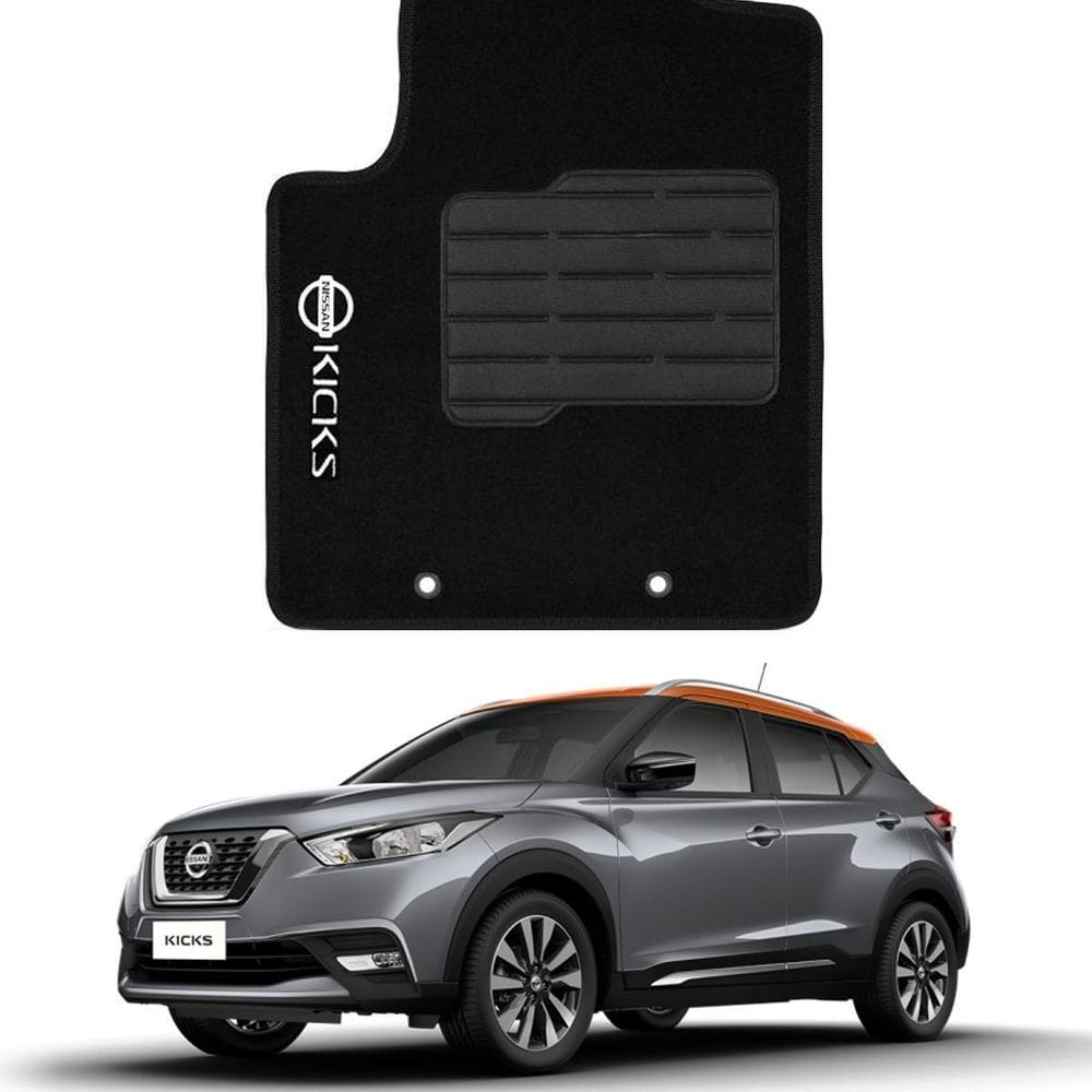 Tapete automotivo nissan kicks em carpet linha luxo