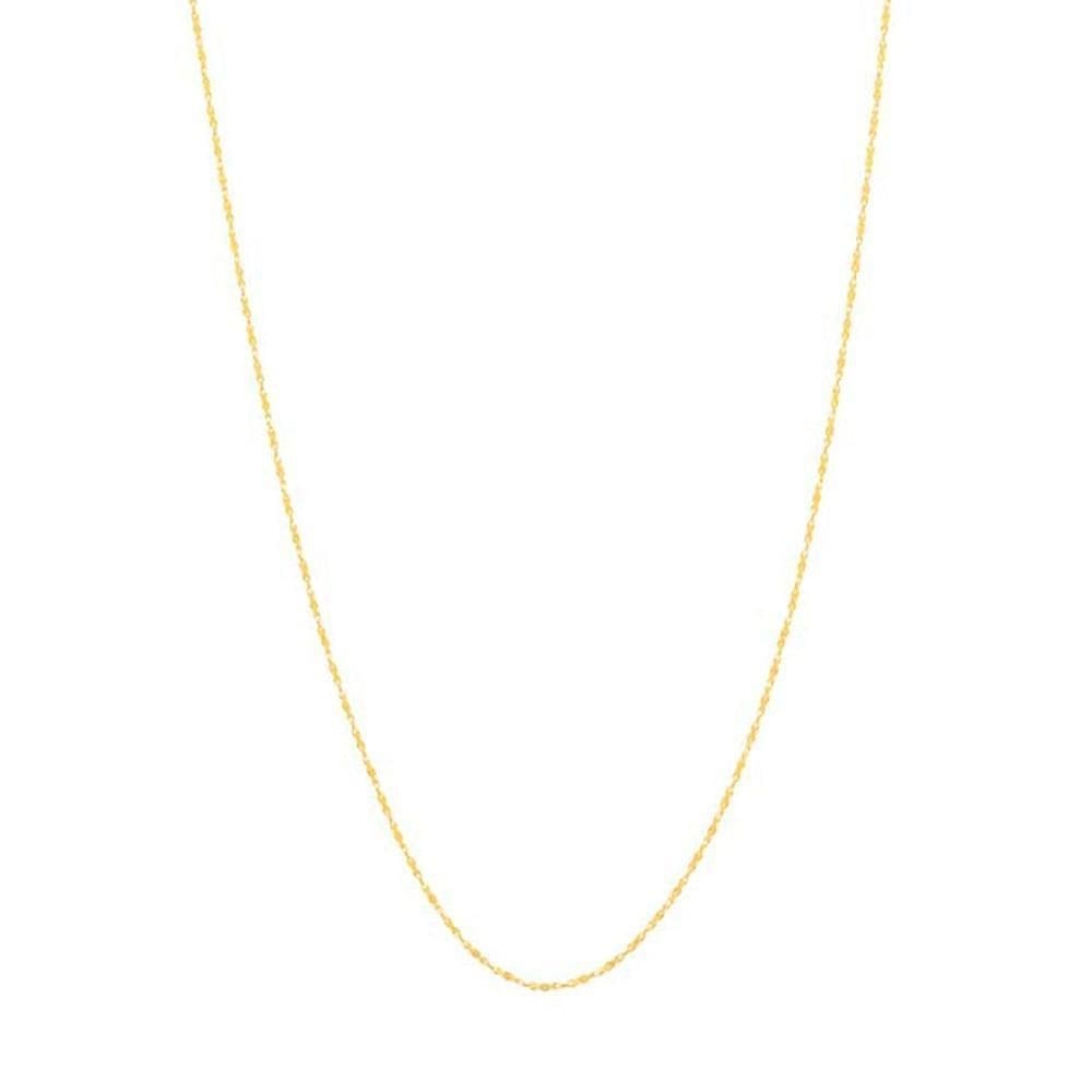 Cordão rommanel folheado a ouro 18k corrente fina 50cm