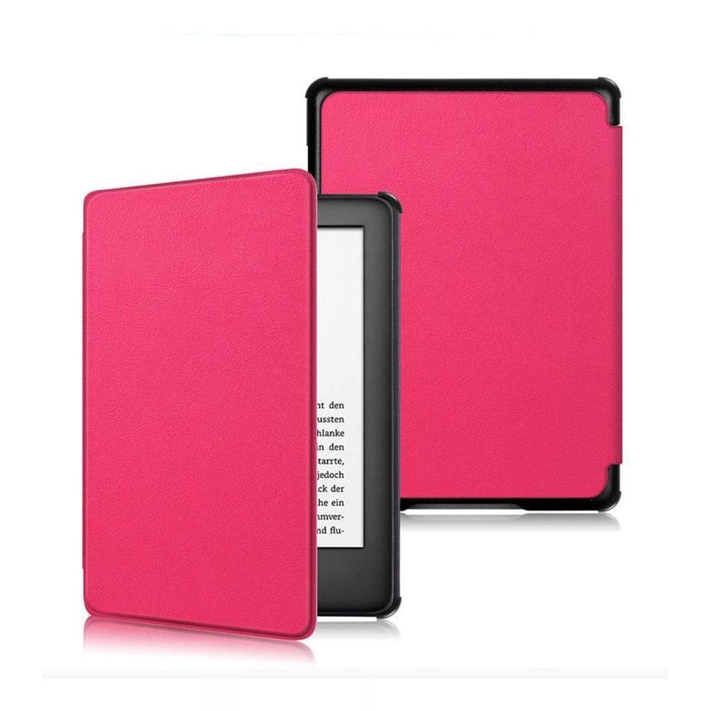 Capa case couro sintético magnética auto sleep kindle