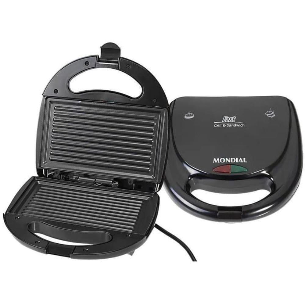 Grill e sanduicheira fast mondial 127v