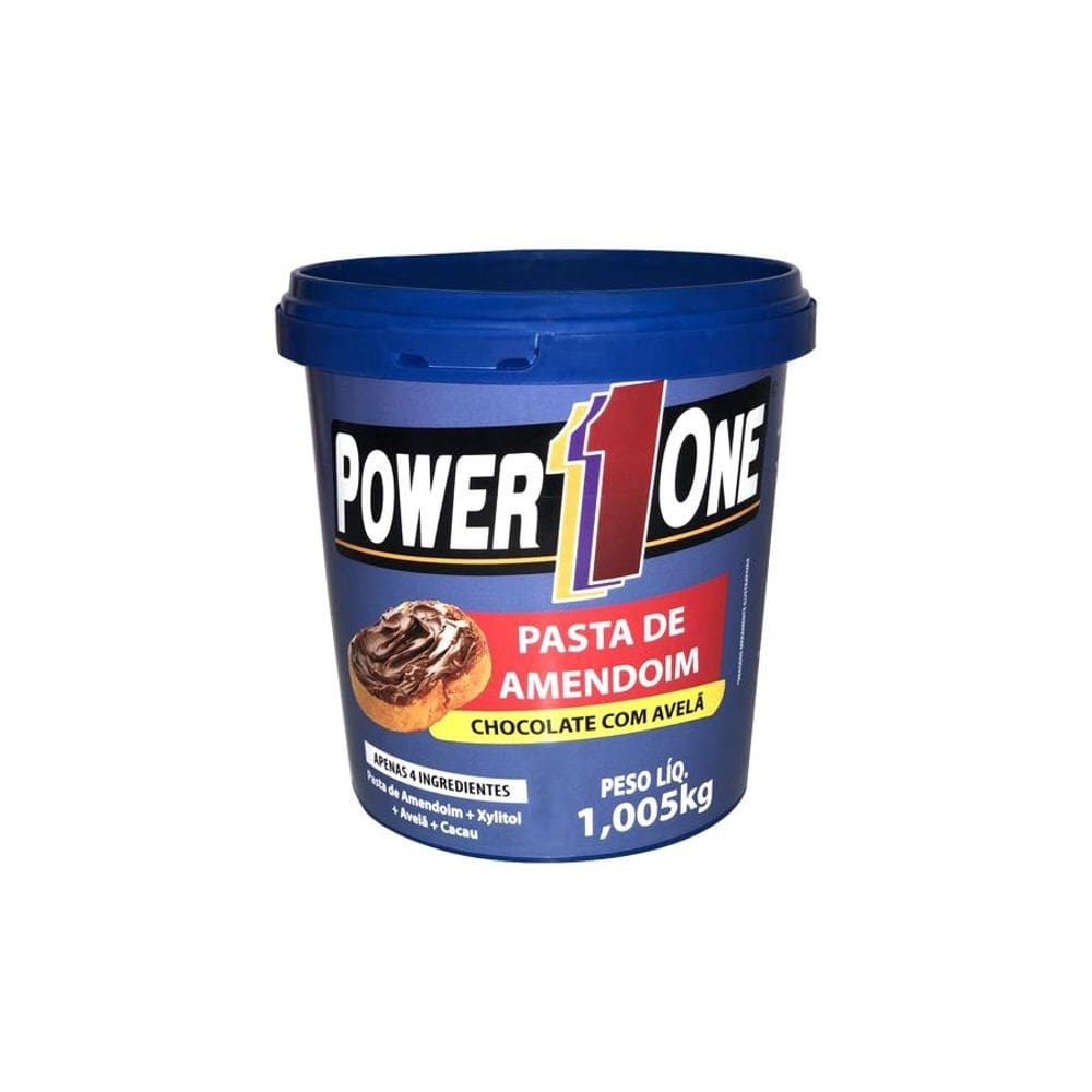 Pasta de amendoim chocolate com avelã 1kg power one