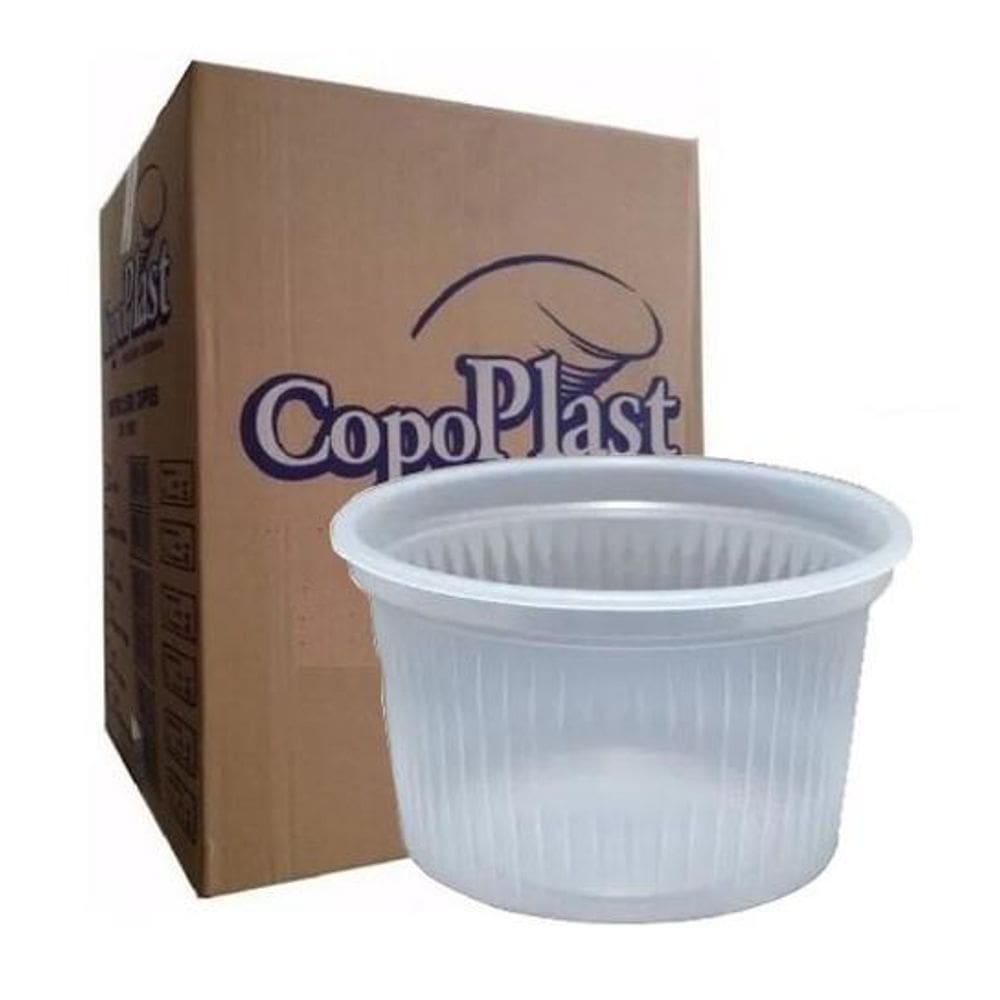 Pote plástico sem tampa para sorvete 150ml copoplast c/2000