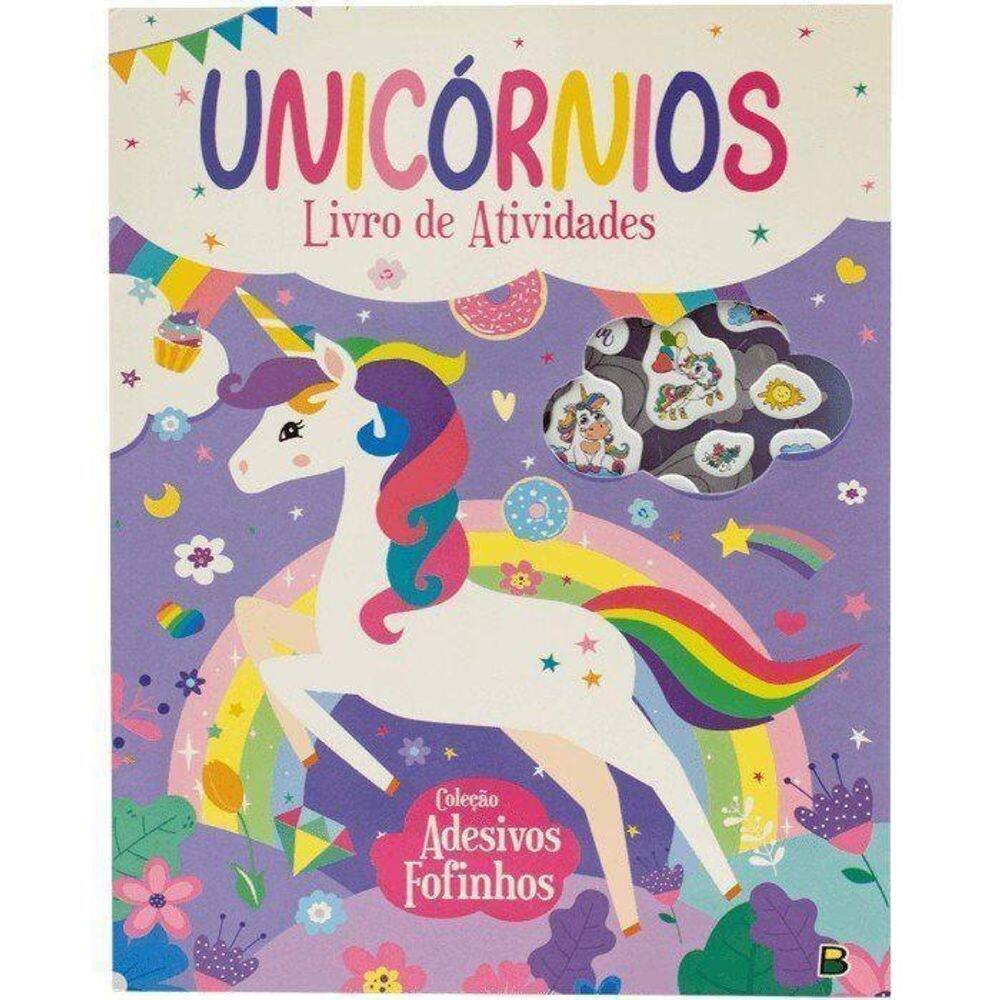 Livro Adesivos Fofinhos: Unicornios - Única Único