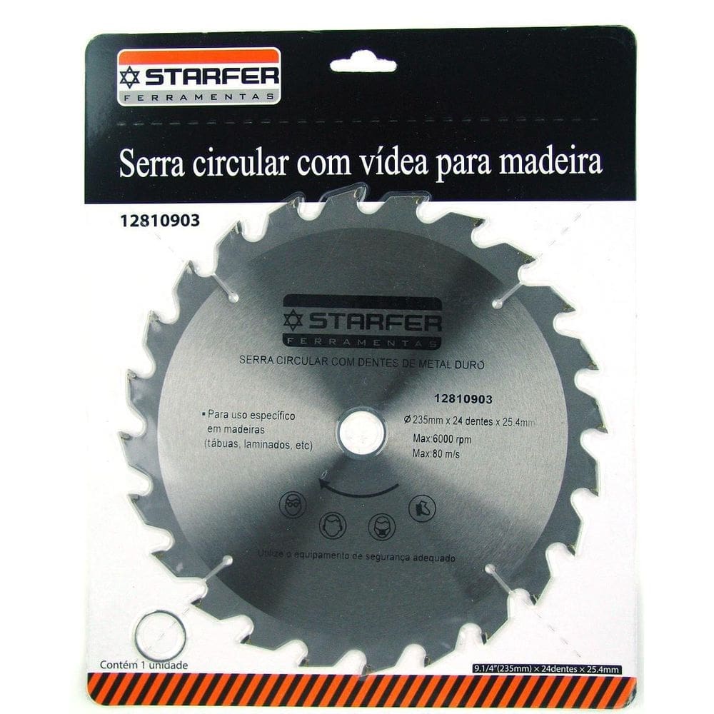 Serra Circular Widea 9.1/4 X 24 Dentes X 25,4 Mm Starfer