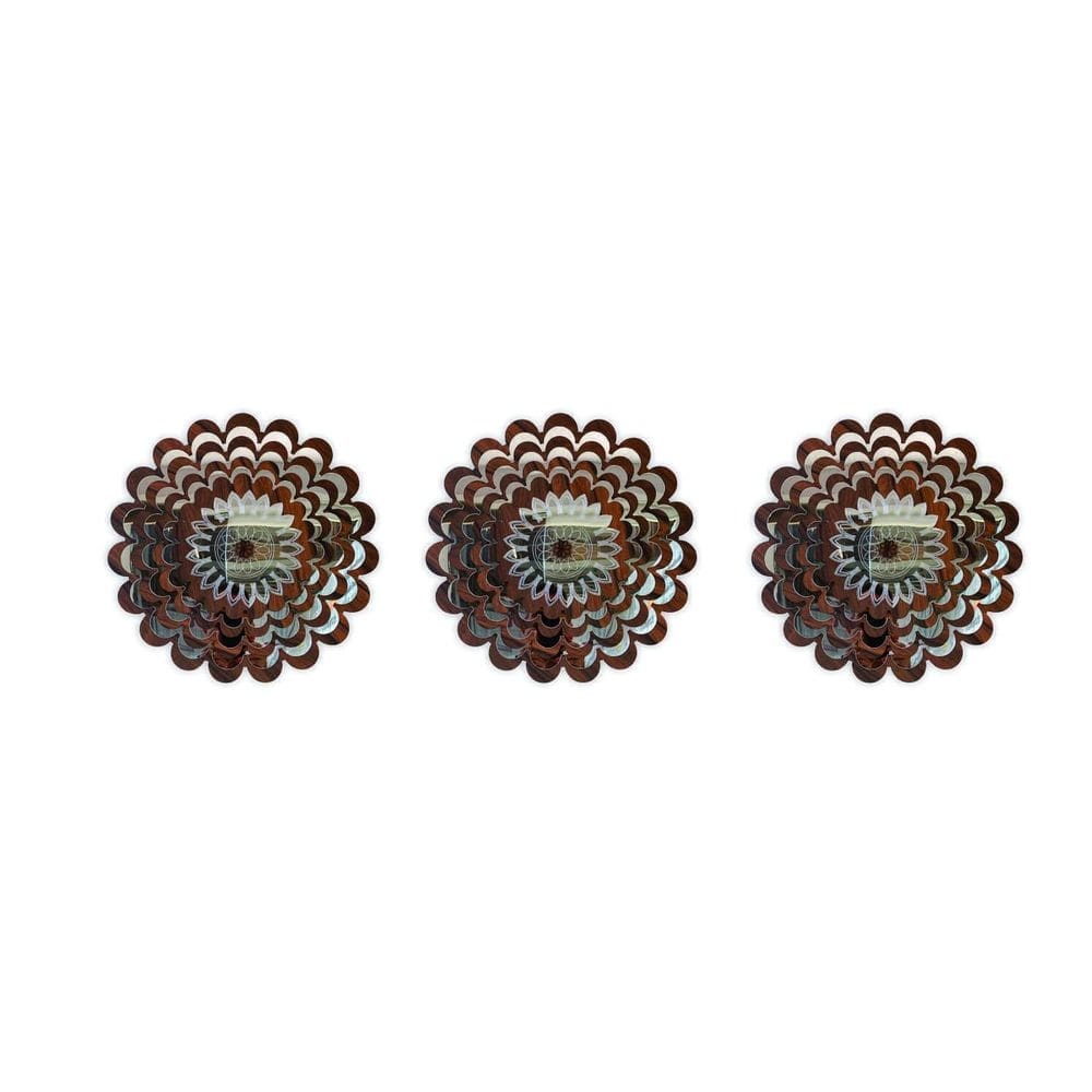 Mandala decorativa ambiente sala quarto kit 3 peças 38164