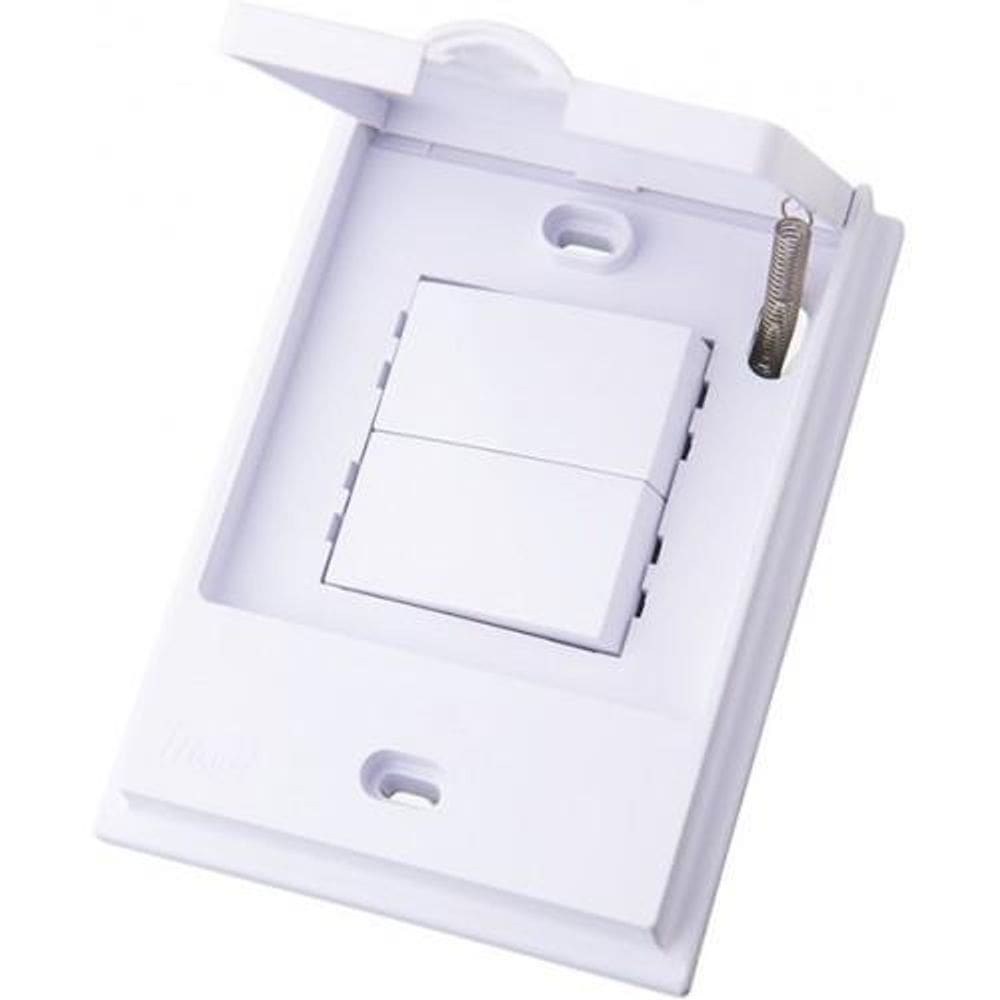 Cj interruptor duplo - blux b.l`acqua branco