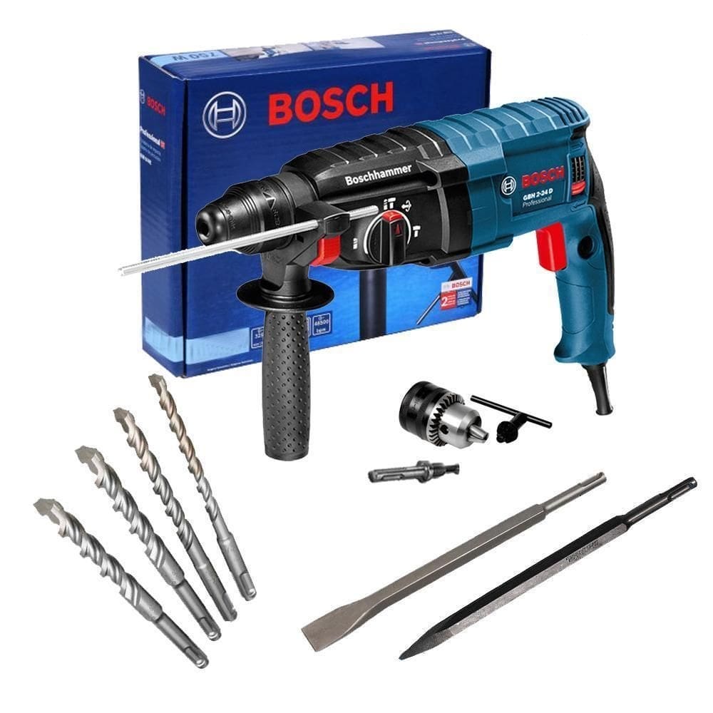 Martelete romp. perf bosch gbh2-24 820w s/maleta + aces 110v