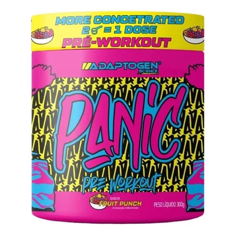 Pre workout panic pré-treino 300g adaptogen science