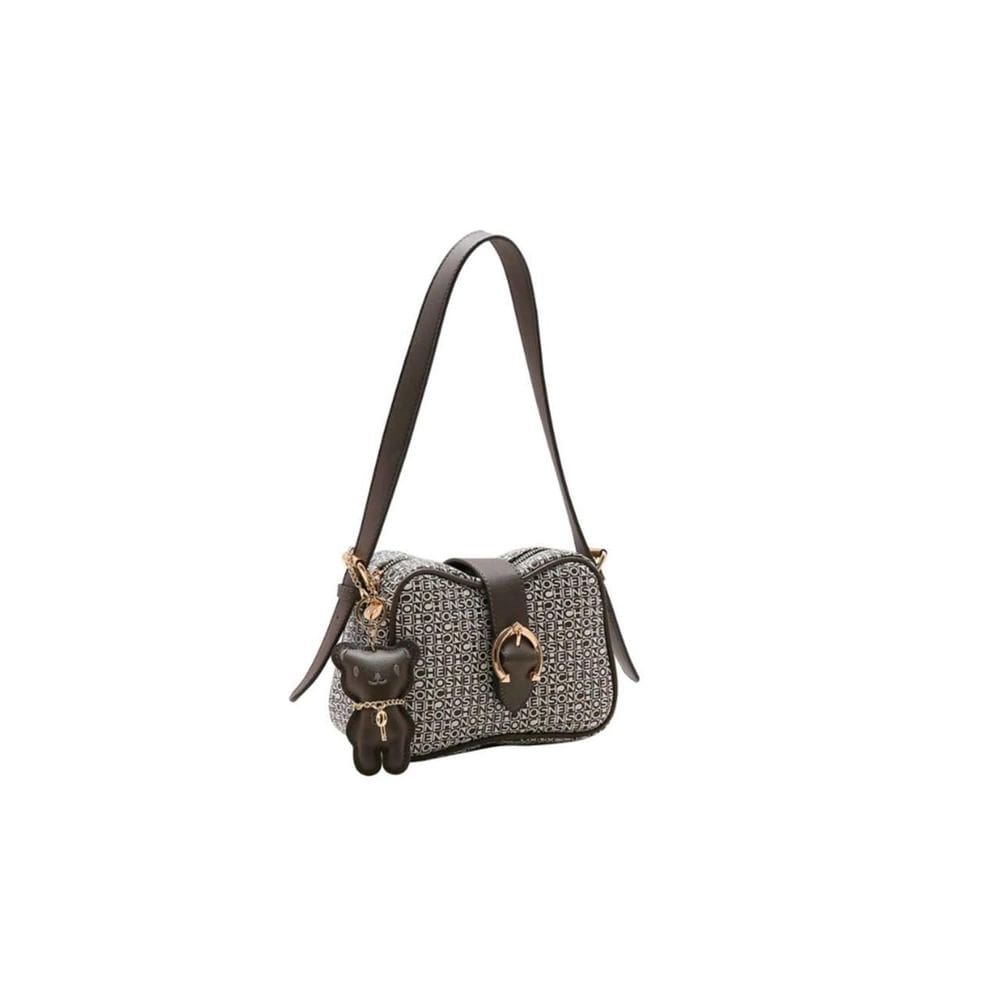 Bolsa ombro feminina chenson mini monograma natural