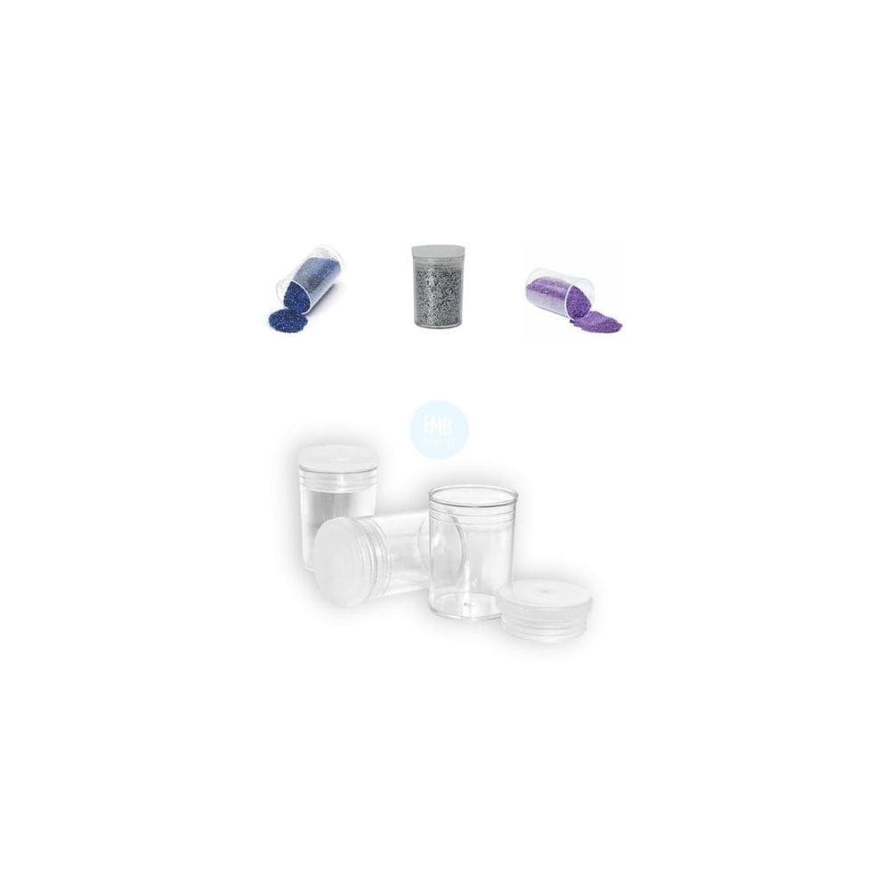 Pote J10 Cristal Plastico C Tampa Para Artesanato Missanga 5