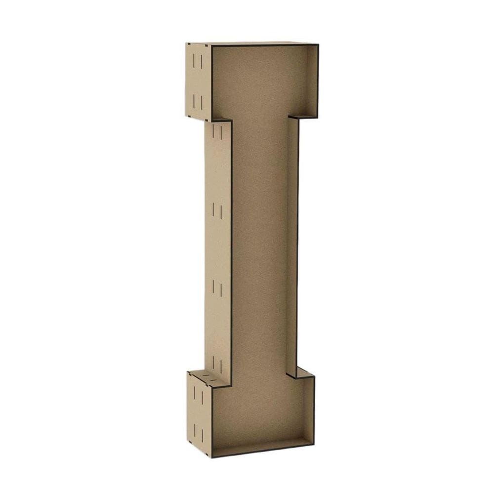 Letra caixa grande i mdf 100cm de altura decoração