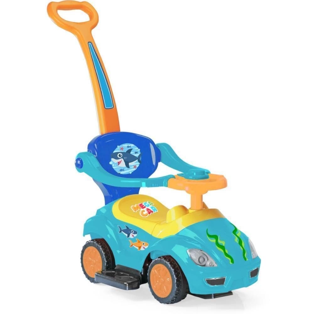 Veículo para bebê mega car tub com empurrador