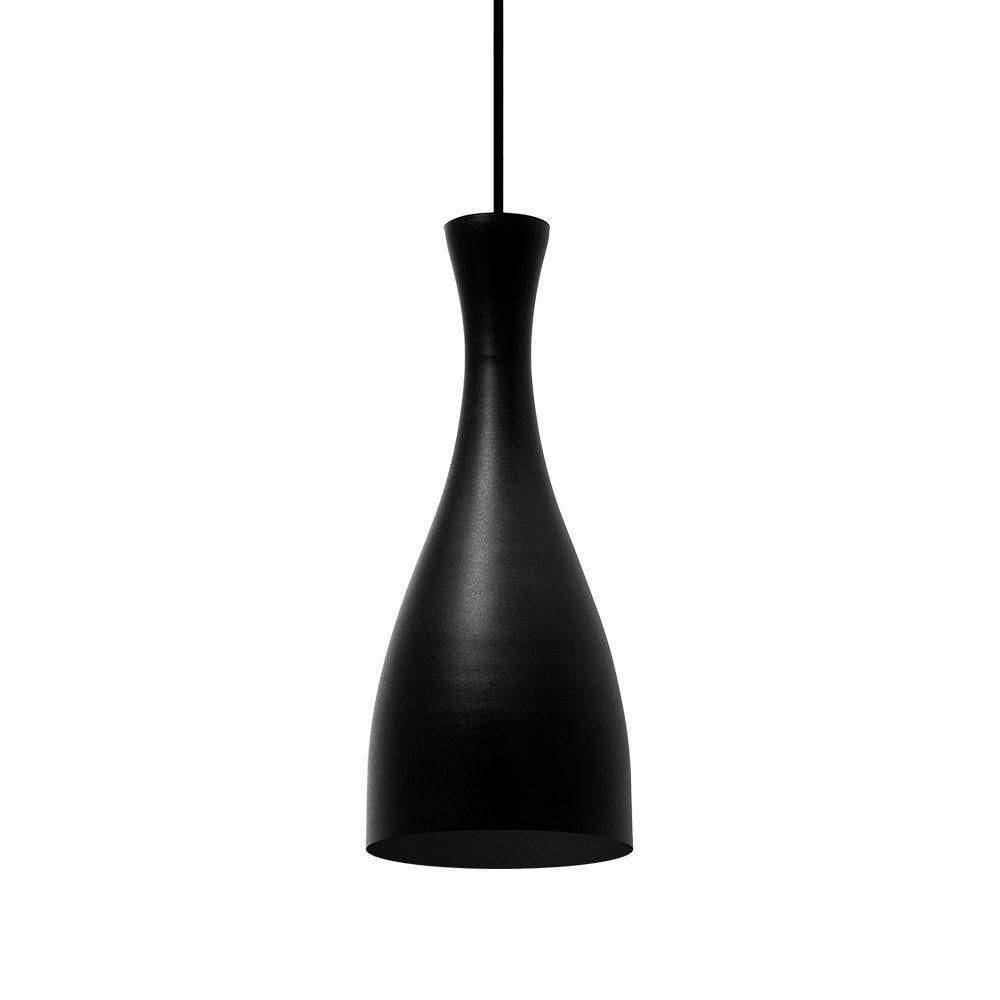 Lustre Pendente Taschibra Td 1003 E27 Bivolt Preto Fosco