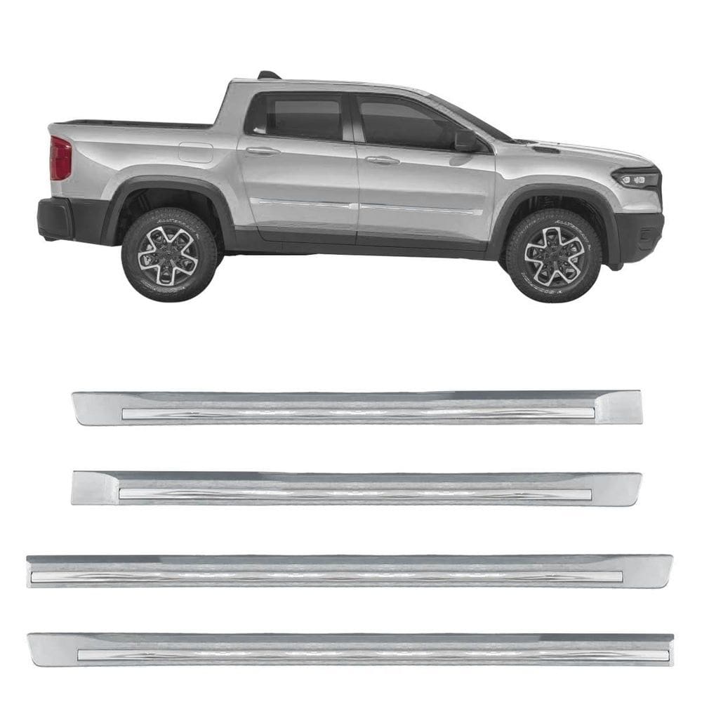Friso Lateral Novo Rampage 2025 Prata Billet