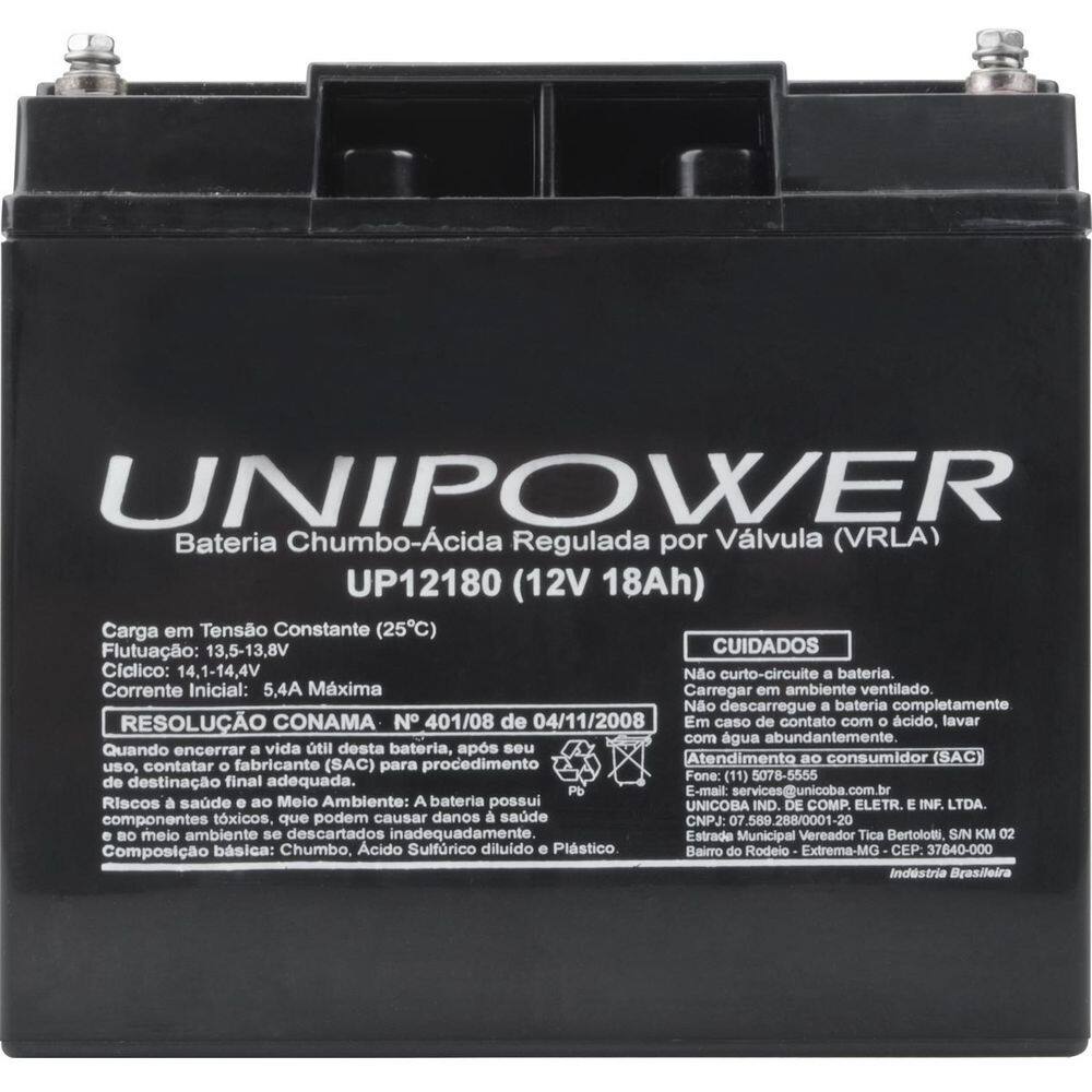 Bateria Unipower M5 - 12V - 18AH - UP12180