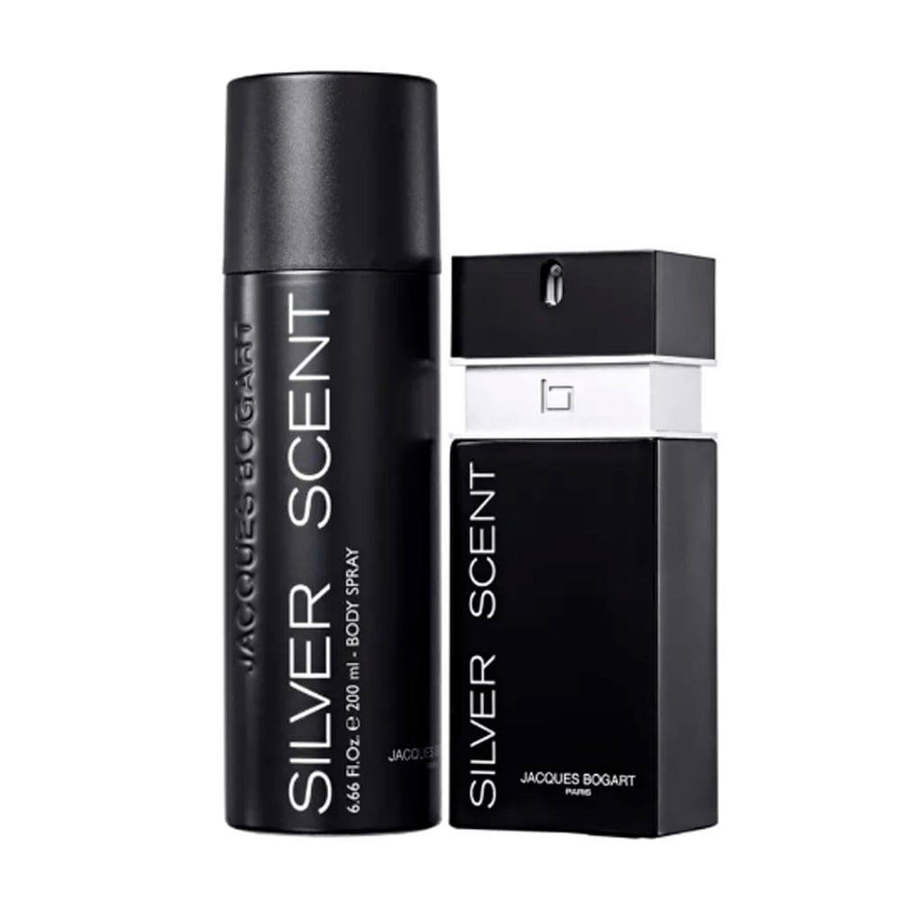 Kit silver scent masculino edt 100ml e body spray 200ml