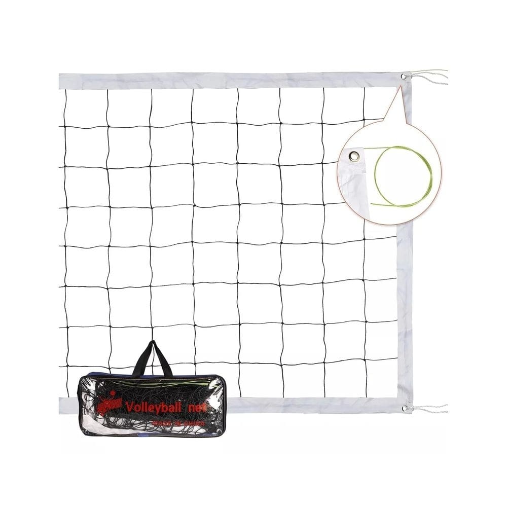 Rede de voleibol econômica com cabo de aço 9,75x0,9m