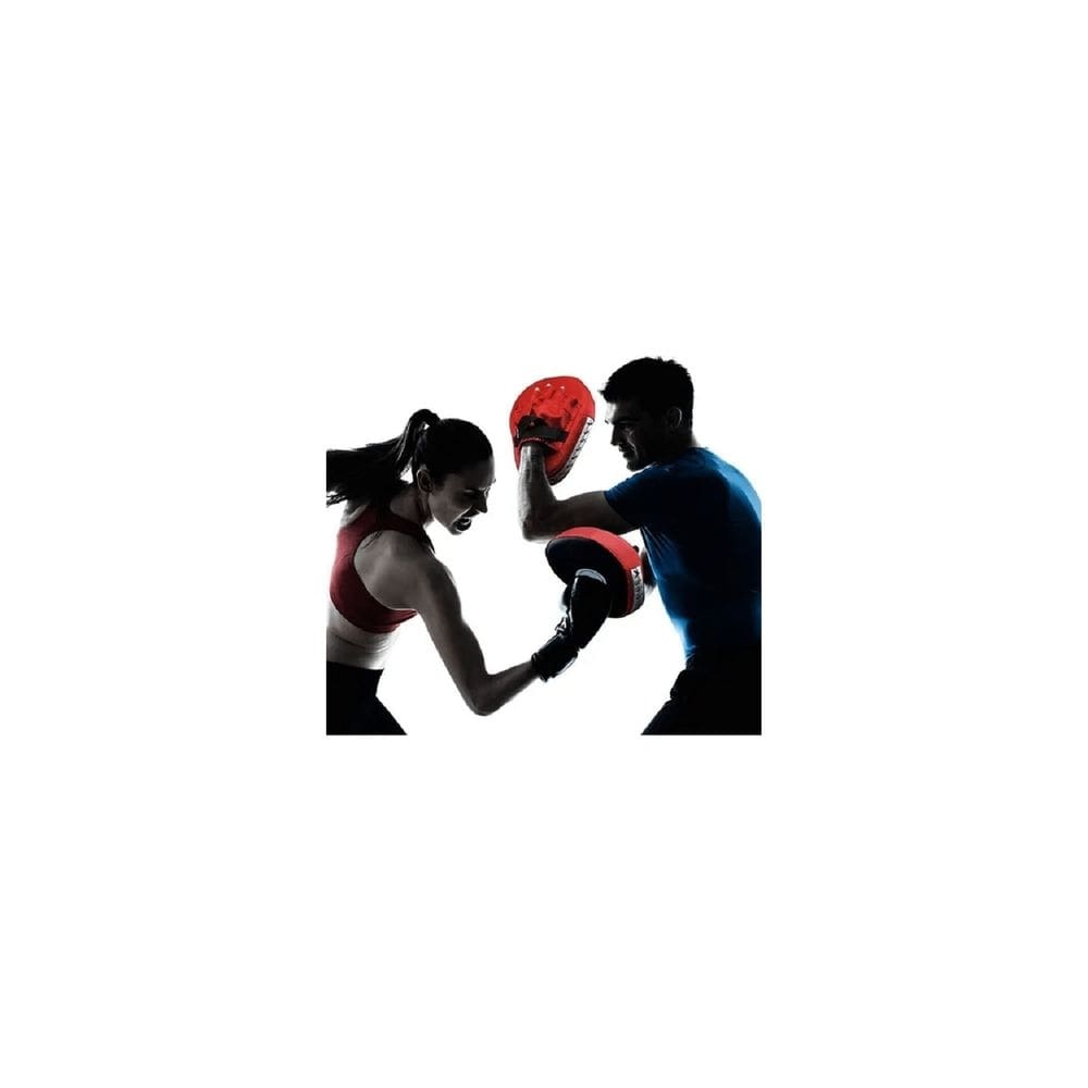 Par de luvas de karatê e luva de almofada de boxe