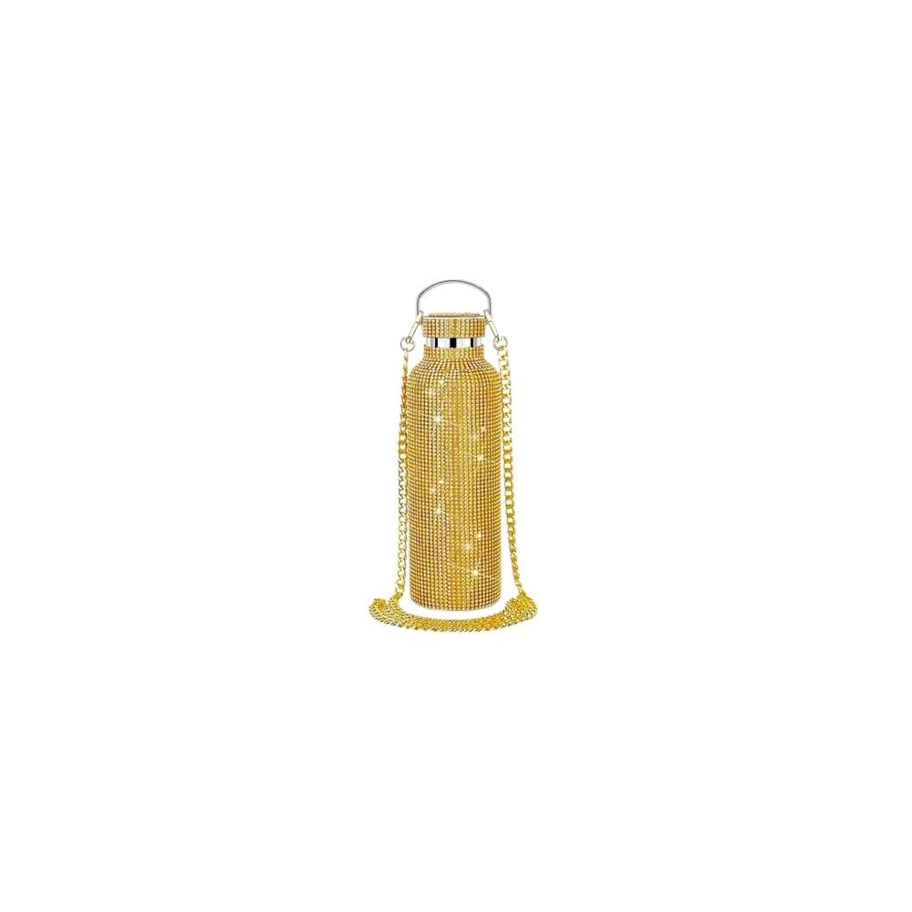 Pingente de aço inoxidável Golden Diamond 750ml Thermos Bottle
