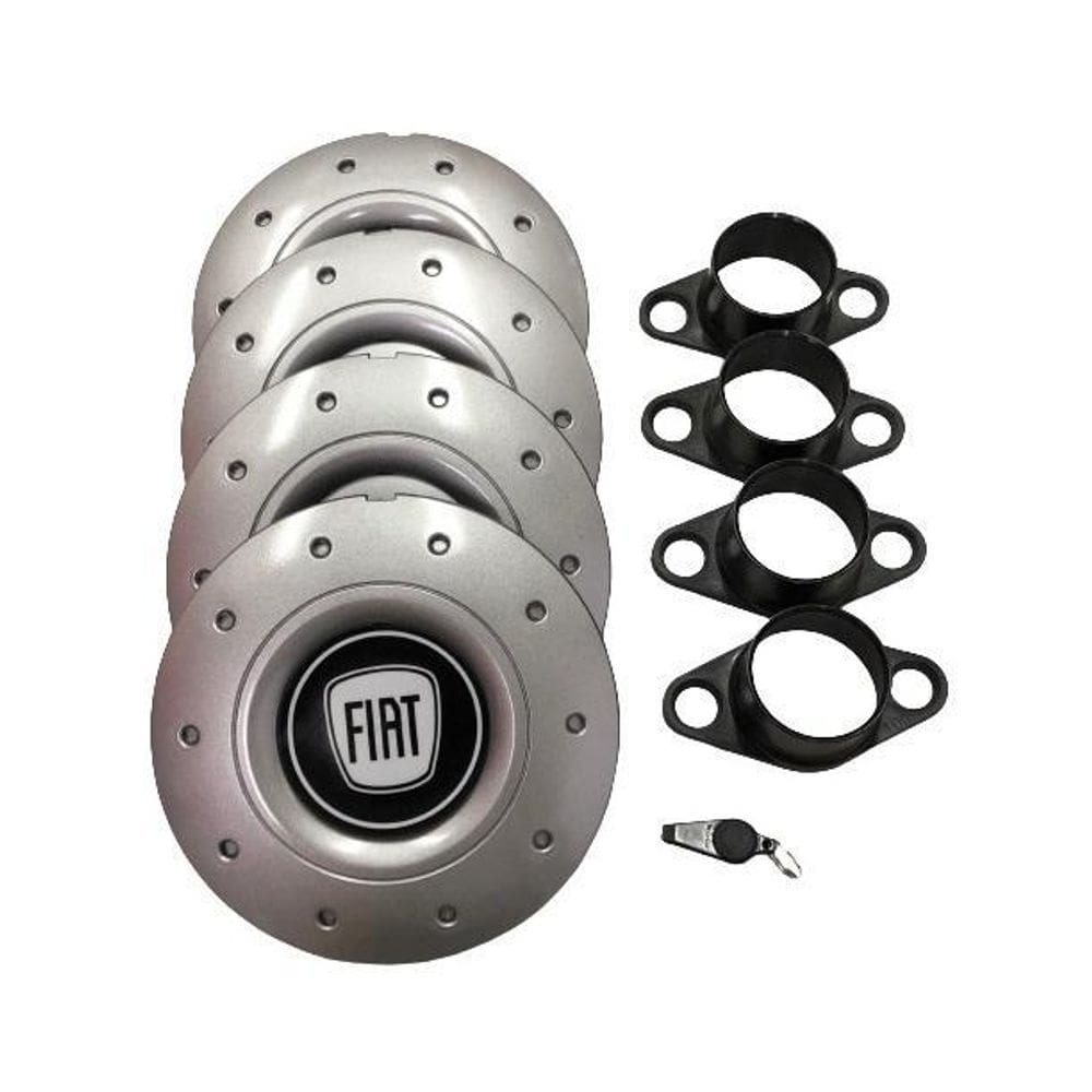 Calotas miollo fiat doblo aro 14 2010/2017 amarok prata