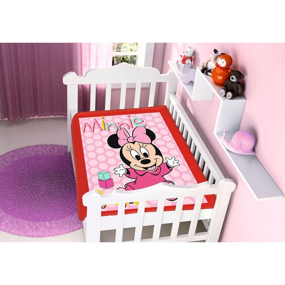 Cobertor bebê antialérgico jolitex disney minnie patinhos
