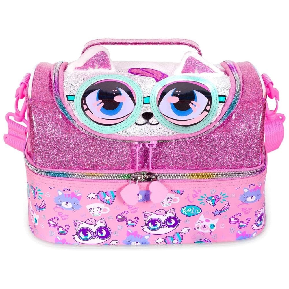 Lancheira térmica, bolsa Kitten Vest, compartimento duplo