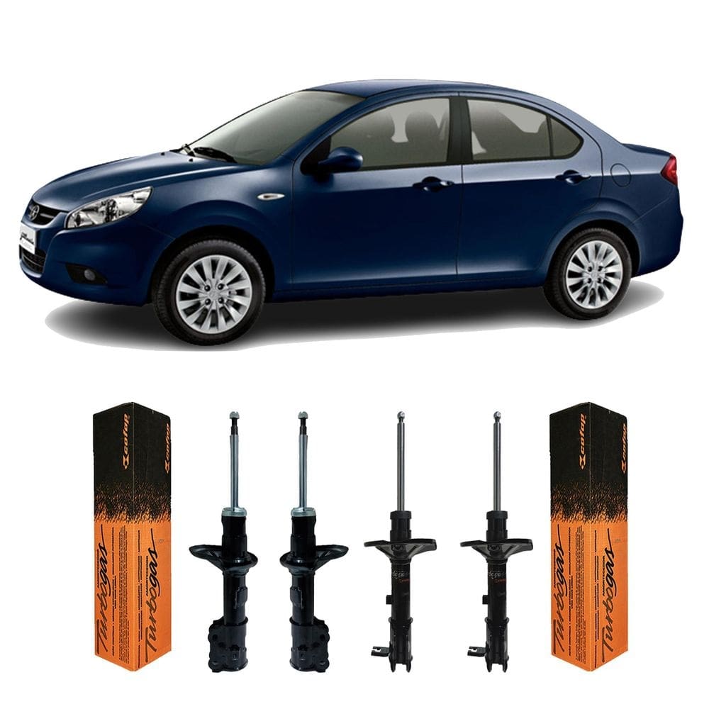 Amortecedores dianteiro traseiro jac j3 sedan 2013